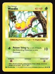 Weedle 69/102 Base Set (Shadowless) Common