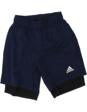 Adidas Jungen Grafik Sport Shorts 9-10 Jahre dunkelblau Polyester AJ01