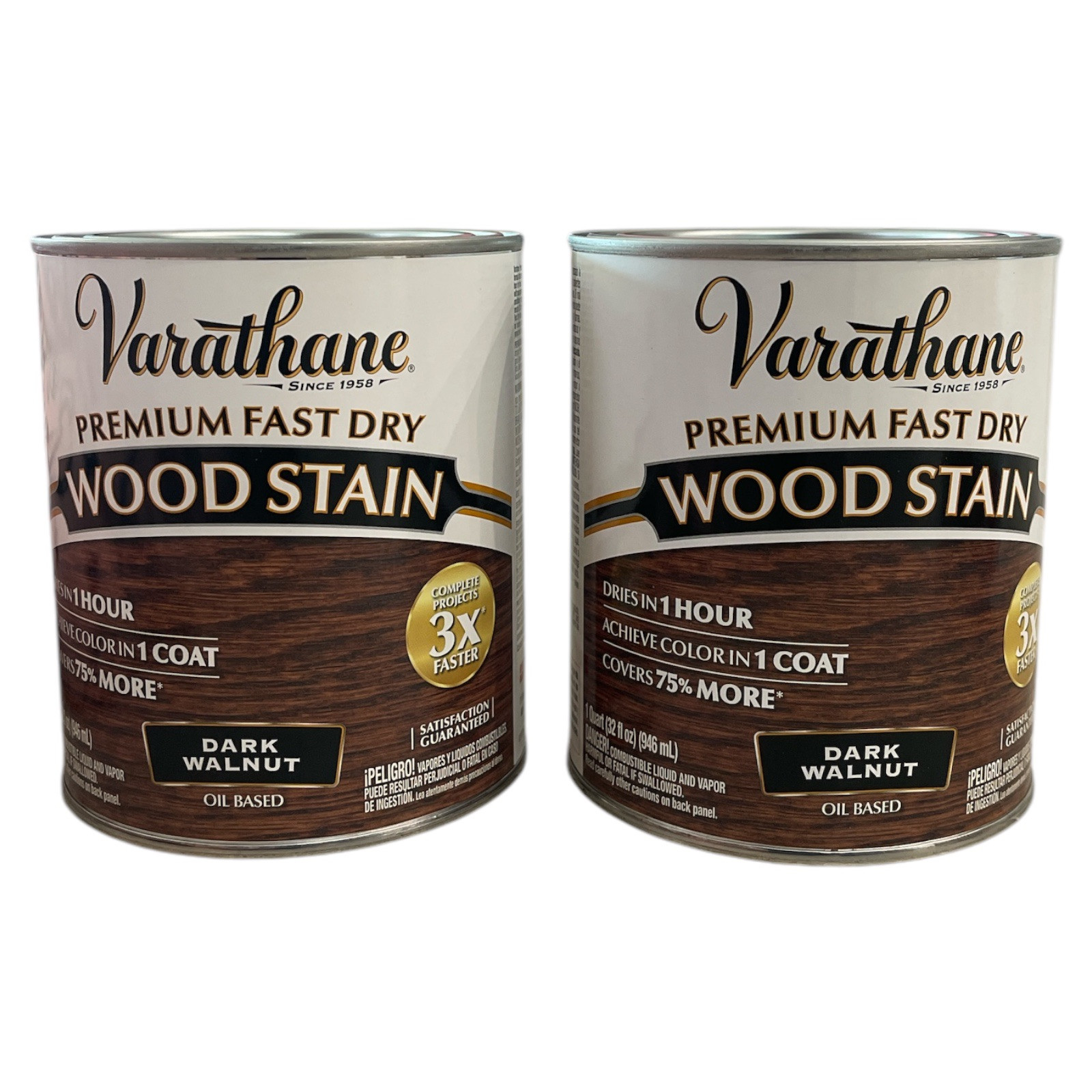 Varathane 262006 Premium Fast Dry Wood Stain - Dark Walnut-Oil Base(2 Quart) DD