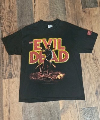Vintage 2001 Evil Dead T Shirt L Double Sided Promo Extra Rare Planet Hollywood