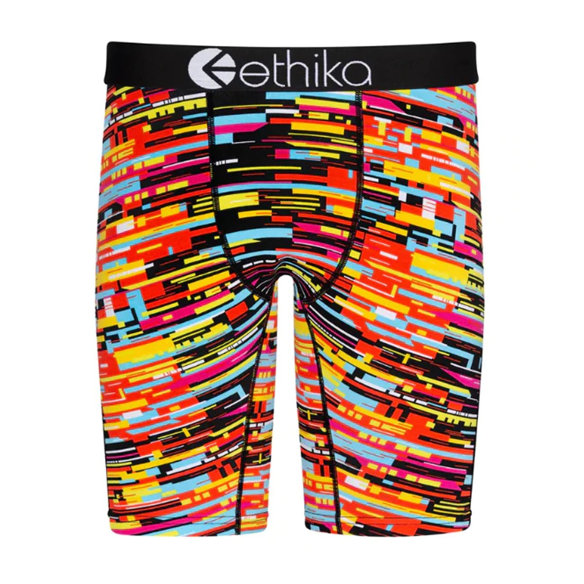Нижнее белье-боксер Ethika Mens Color Glitch Boxer Brief, мягкое эластичное черное, размер 3XL