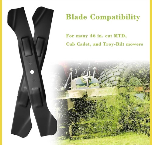 2 Pack 46" Deck Blade for Cub Cadet LTX1045 LTX1046 46" 942-04244A 742-04290 - Picture 7 of 10