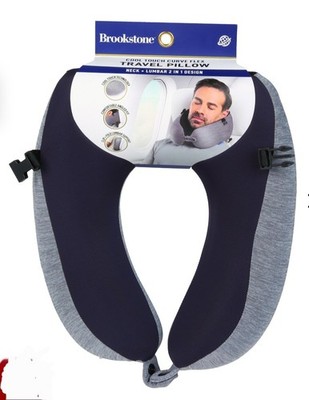 brookstone travel pillow-  BLUE