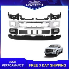 Fit For 2015 2016 2017 Ford F-150 Front Bumper Face Bar Kit With Brackets Set