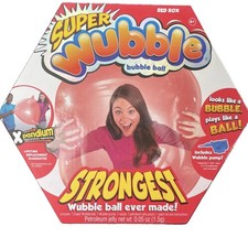 WITH PUMP ...SUPER WUBBLE Bubble Ball Lg Size.. Unopened ... Red Rox.