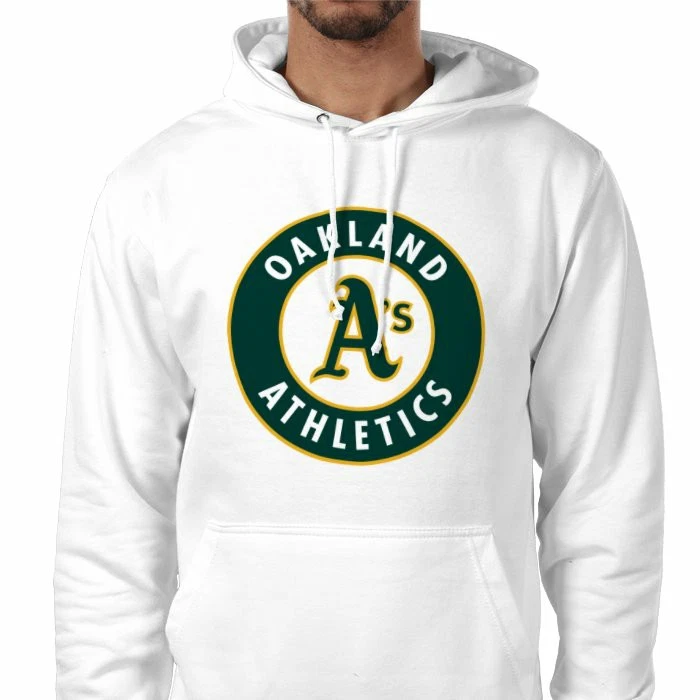 Oakland Athletics Mlb Baseball Hoodie White 🇬🇧 Xs To 3XL