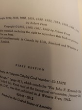 In The Clearing - 1942 - Robert Frost - First Edition - Excellent Condition