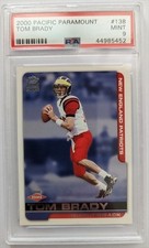 2000 PACIFIC PARAMOUNT 138 TOM BRADY RC PSA 9 MINT Rookie