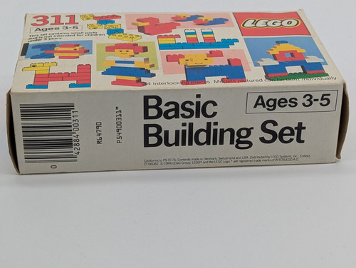 Lego 311 Basic Building Set Vintage Building Block Age 3-5 Toy SEALED - Picture 6 of 6