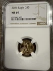 2026 $5 American Gold Eagle, NGC MS69