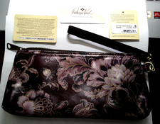 Patricia Nash European Floral Tapestry Leather Wristlet P1849709 New with Tags