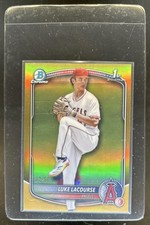2025 Bowman Draft Luke Lacourse Chrome Gold Refractor 1st Prospect #/50 Angels