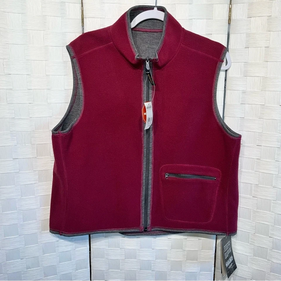 Woolrich Women’s Trailhead Fleece Reversible Vest Size XL Boysenberry Outdoor - Image 2 of 4