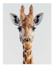 Giraffe Wall Art Poster - Elegant Wildlife Home Decor Premium Quality
