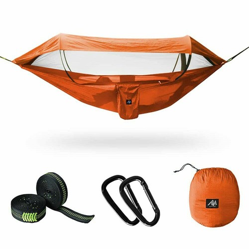 Hamaca de camping con mosquitera/en blanco debajo del edredón/y cubierta de lluvia lona caída - Imagen 11 de 32