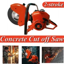 2-stroke Cutting Saw Gasoline Concrete Cutting Machine Fire Toothless Saw 6.8HP