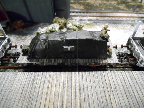 HO Roco Minitank 9th Panzer Army Freight Train A1937 Custom Painted 7 Cars - Picture 5 of 9