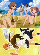 A Certain Scientific Railgun WORKING! Official Promo Poster Japan FS +TN