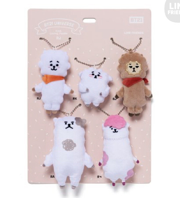 BTS BT21 RJ 5th Anniversary Family Mascot Plush Linefriends