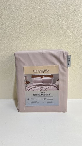 KOOLABURRA By UGG Twin XL Sheet Set Violet Oasis Cooling OEKO TEX Pink NEW - Picture 2 of 5