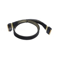 PCI-E Slimline 4.0 SFF-8654 8i 74pin to SFF-8654 74Pin Slim SAS Cable 50cm 0.5m