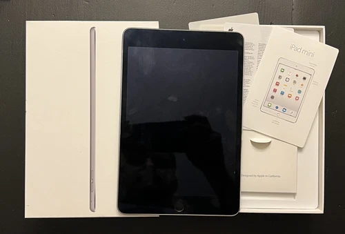 Apple iPad Mini 4 128GB Space Gray Model A1538 - Works, Bent