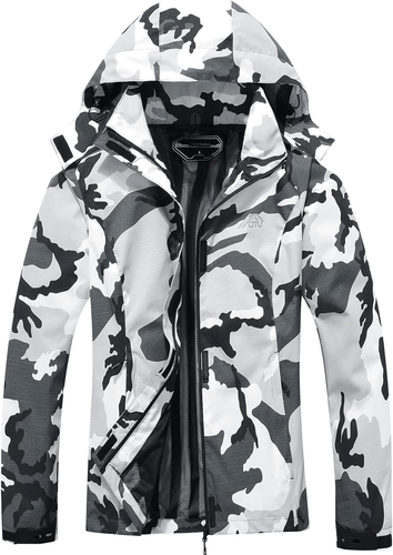 Women'S Waterproof Rain Jacket Lightweight Hooded Raincoat for Hiking Travel Out - Picture 10 of 12