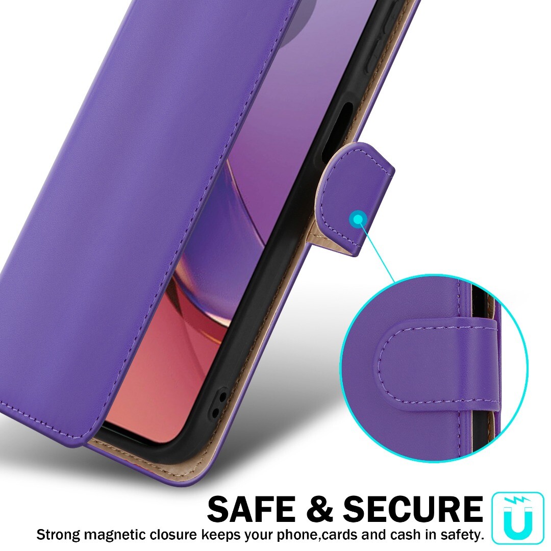 Housse Flip Cover Pour Motorola Moto G84 5G - Noir, étui 360° Avec Protection