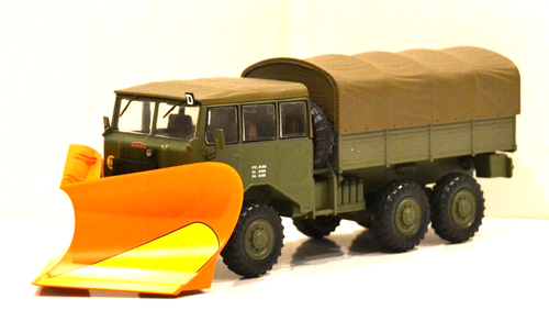 Miniature Hachette Collection 1/43 - Berliet N°69 GBU Chasse-neige - Neuf + Fascicule