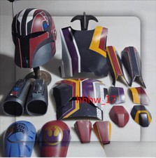 Star Wars The Mandalorian Ahsoka Sabine Wren Costume Cosplay Props Helmet Armor