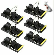 6 Mouse Traps, Reusable Humane Snap Mice Traps, Rodent & Pest Killer BAIT uk sel