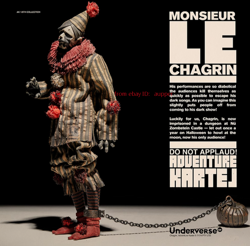 その他 threea Adventure Kartel MONSIEUR CHAGRIN Underverse Adventure Kartel Monsieur Le Chagrin 1/6 Action Figure