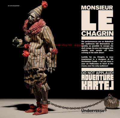 その他 threea Adventure Kartel MONSIEUR CHAGRIN Underverse Adventure Kartel Monsieur Le Chagrin 1/6 Action Figure