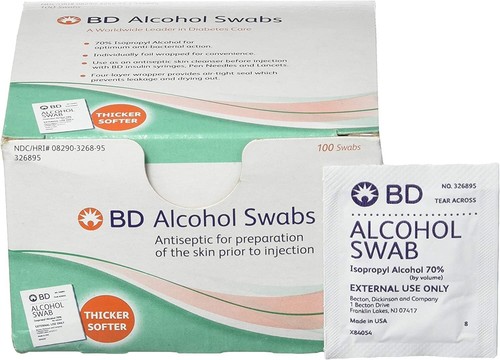BD Alcohol Prep Swabs - 100 Swabs - Picture 3 of 6