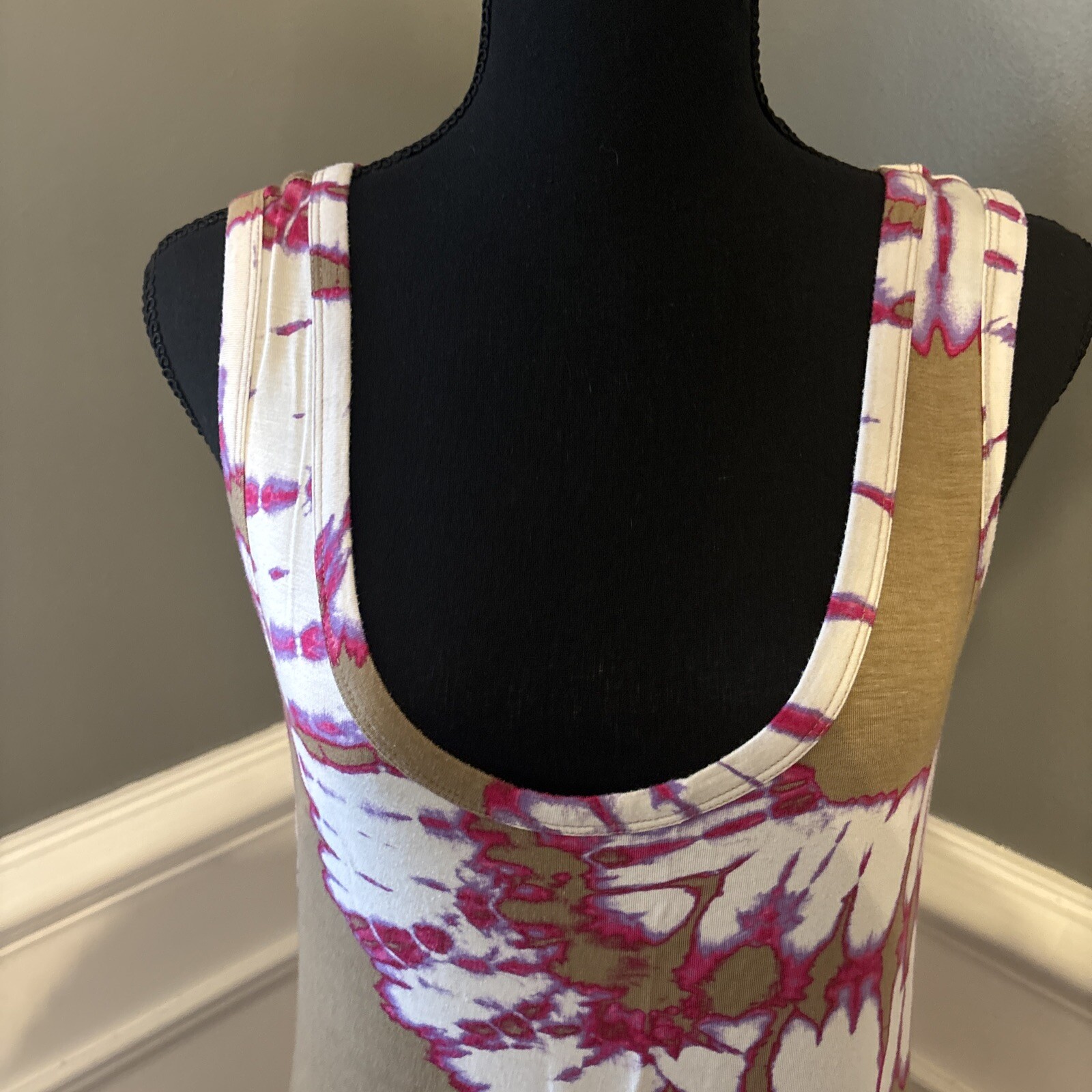 GRACE ELEMENTS stretch scoop neck sleeveless tie … - image 2