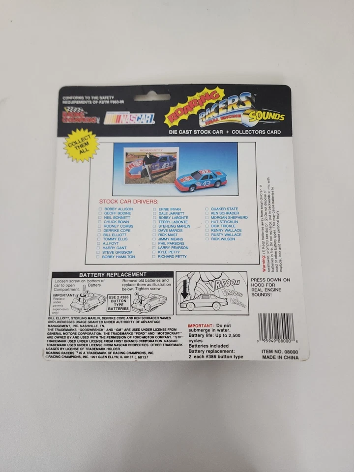 Rusty Wallace Racing Champions Roaring Racers 1991 bujías de aire acondicionado leer  Foto 2 de 2