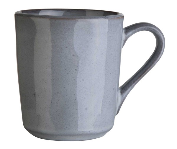 Kaffeetasse Kaffeebecher Teetasse Trinkbecher Mit Henkel Steingut Grau 355 Ml-image