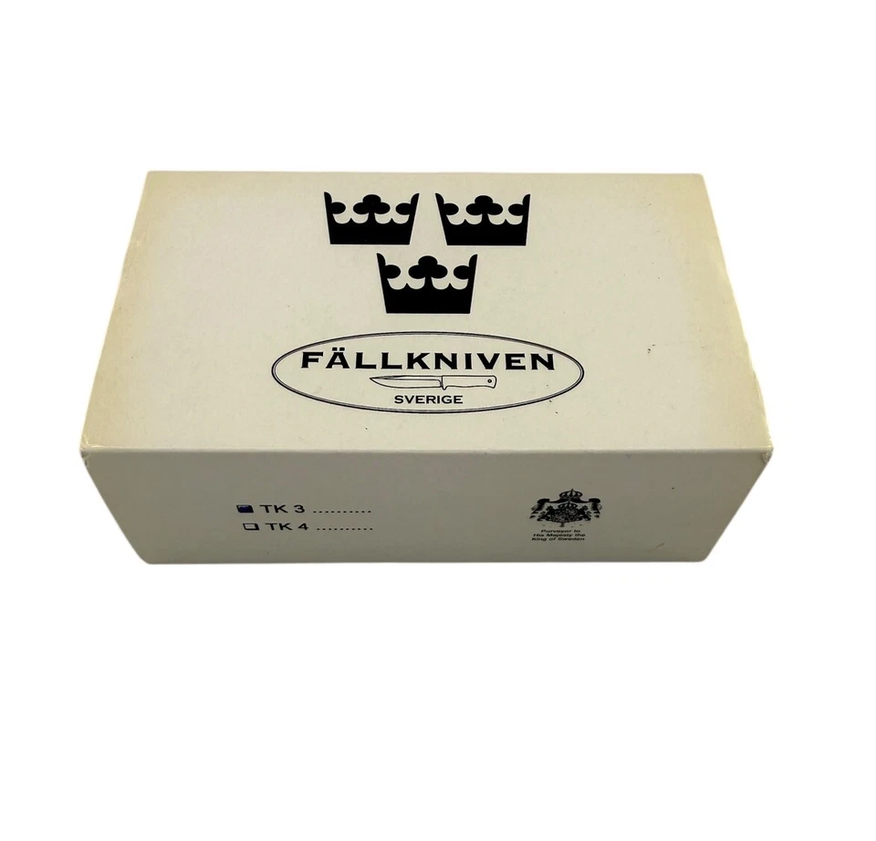 Estuche de navaja de bolsillo Fallkniven TK3 Ironwood vintage con Sverige en caja KP-1616 Foto 2 de 4
