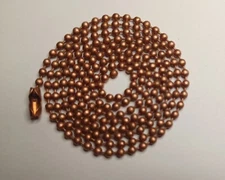 28" Copper 2.4mm Ball Bead Stylish Military Dog Tag Chain Necklace