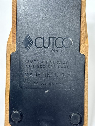 Cuchillo de mesa de madera Cutco bloque 4 ranuras 1759 estudio acabado miel roble hecho en EE. UU. - Imagen 5 de 6