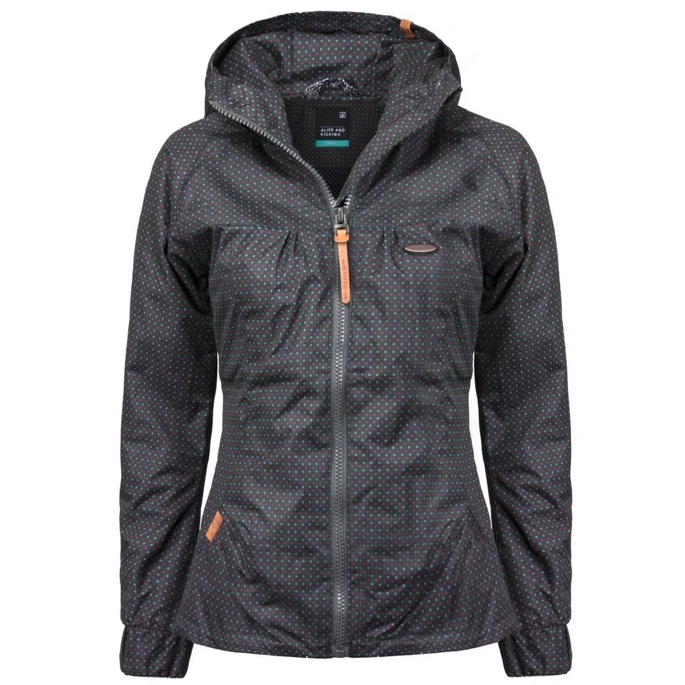 ALIFE AND KICKIN Damen Übergangsjacke mit Kapuze und hohem Kragen 2 Taschen