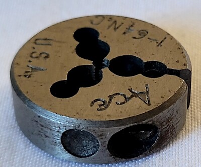 #1-64 NC Adjustable ROUND DIE, THREAD CUTTING, 13/16'' OUTSIDE DIAMETER ACE USA