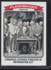 Freedom of Information Act Flashbacks Card #NF-9 Topps Heritage 2023