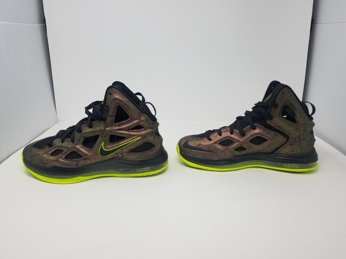 Nike Air Zoom HyperPosite 2 Copper/Black/Volt 653466-607 Sz 