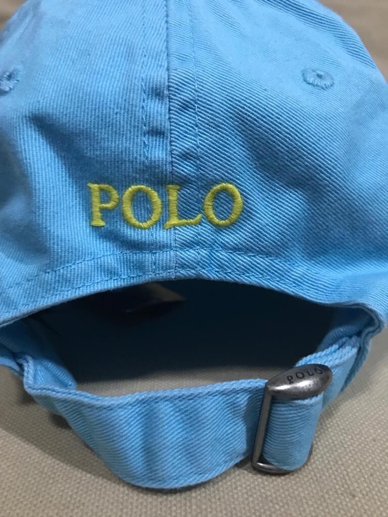PONY Polo Ralph Lauren Uomo Cappello Berretto Baseball Classico Azzurro Chiaro Taglia Unica