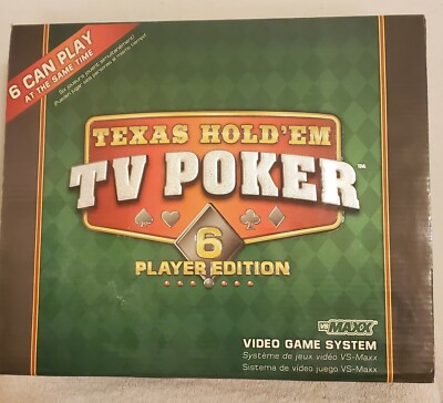 Texas Hold Em Play Tournament on TV Poker 6 Player Edition Video Game System