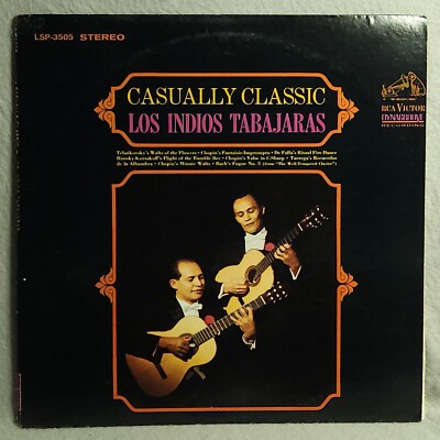 Los Indios Tabajaras Casually Classic LP Vinyl 1966