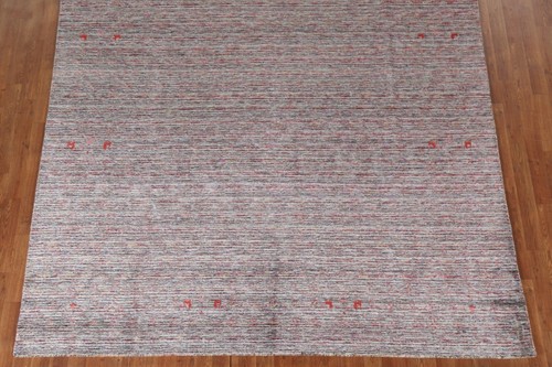 One-of-a-kind Rectangle Tribal Gabbeh Rug Hand-knotted Wool 8x10 ft - Picture 6 of 21