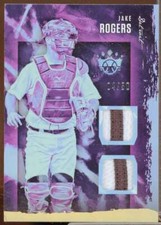 Jake Rogers/50 Rookie Card 2020 Diamond Kings DK Materials Holo Gold #27 