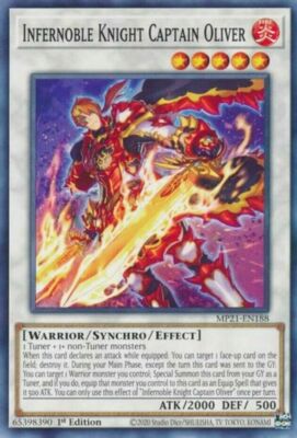 Infernoble Knight Oliver – Yu-Gi-Oh! Trading Card (MP21-EN110 Common 1st Edition)